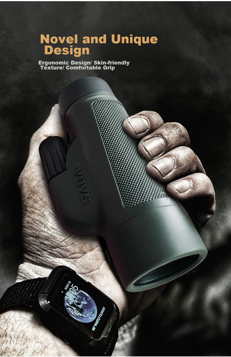 SAGA Sniper Monocular Telescope, High-Definition High-Magnification Military Binoculars with Night Vision, 100km Professional Birdwatching And Moon-Gazing Scope for Scenery Viewing 12