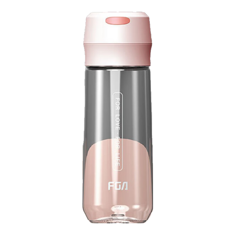 Fuguang Plastic Cup, Portable Large Capacity Water Bottle for Men And Women, Space Cup with Lid for Students, Sports Water Bottle, 600ml