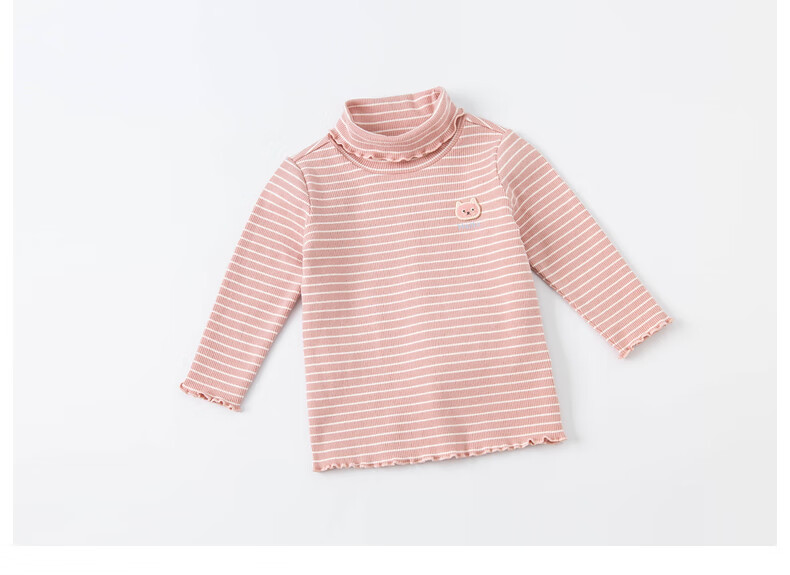DAVE & BELLA Kids Pullover Girls Long Sleeve Turtleneck Winter T-Shirt Baby Stylish Base Shirt 10