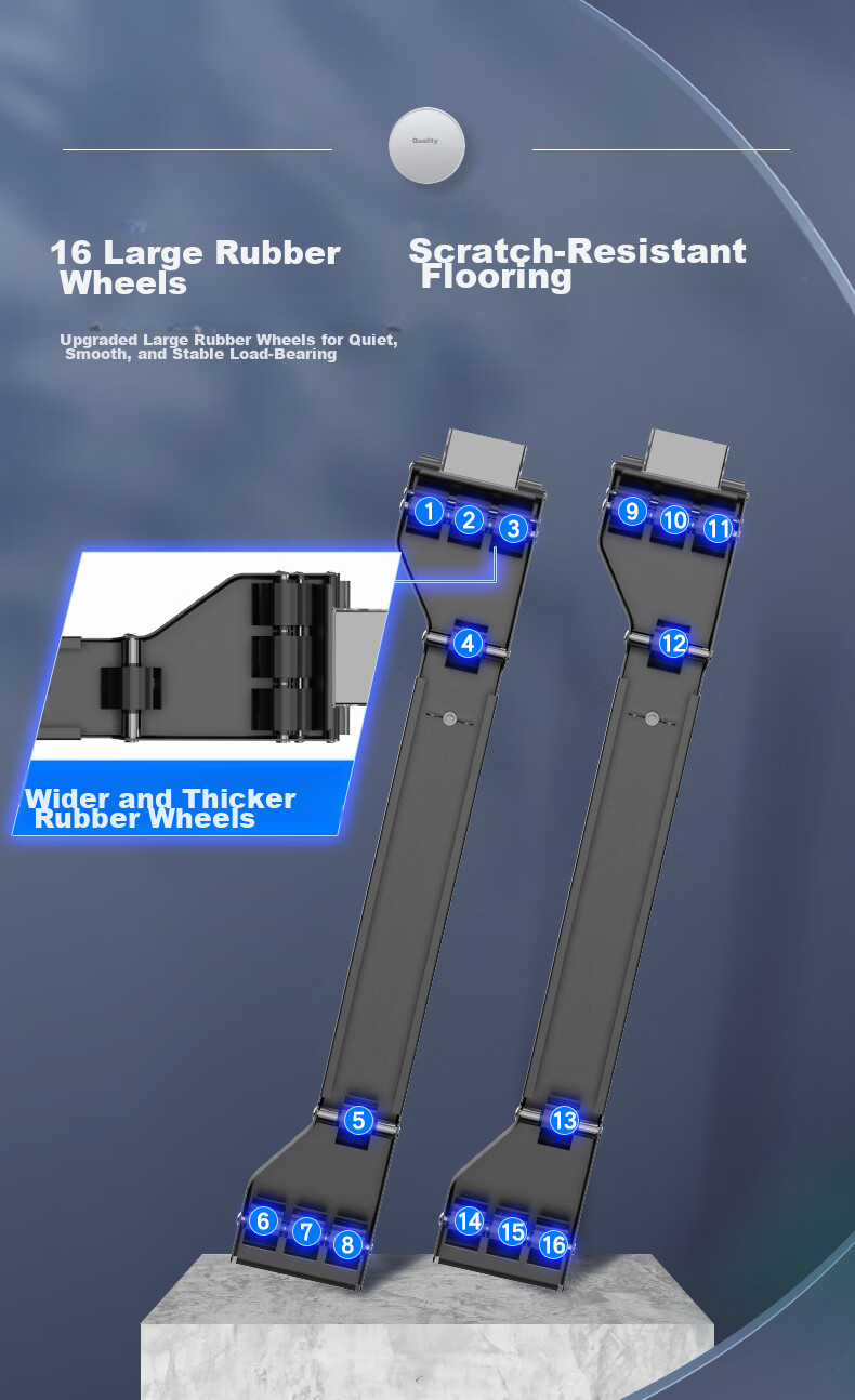 Beishi Washing Machine Base, Universal Foot Pads for Washing Machines, Impellers, Drum Washing Machines, Refrigerators, Compatible with Haier, Xiaotianyan, Midea, Siemens And Other Brands, Shock-Absorbing Brackets 7