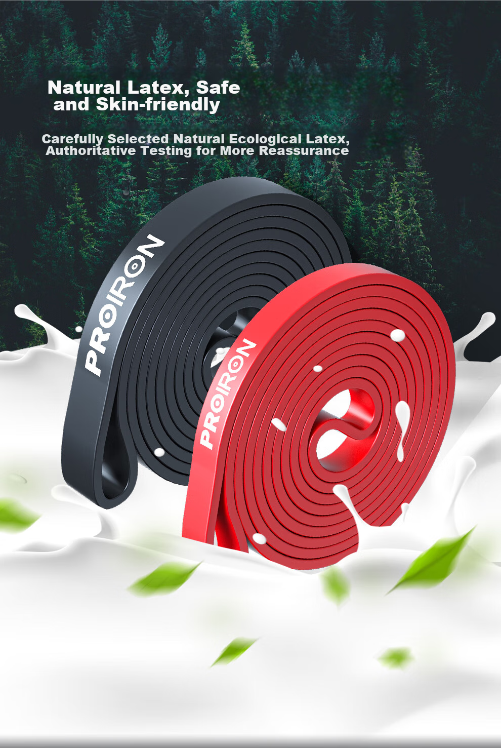 PROIRON Pull-Up Assist Band, Elastic Resistance Band for High School Entrance Exam Preparation And Strength Training, Single Bar Aid, 15-25kg 6