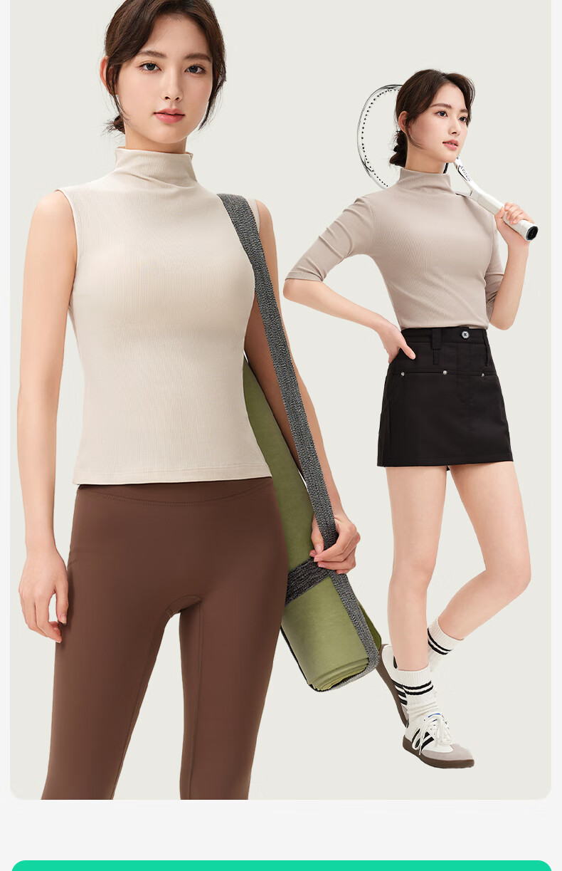 Jianyun Modal Cotton Turtleneck Base Layer, Women's Thin Inner Wear, Slim-Fit Short-Sleeve Undershirt, Can Be Worn As Outerwear, Five-Point Short-Sleeve Base Top 26