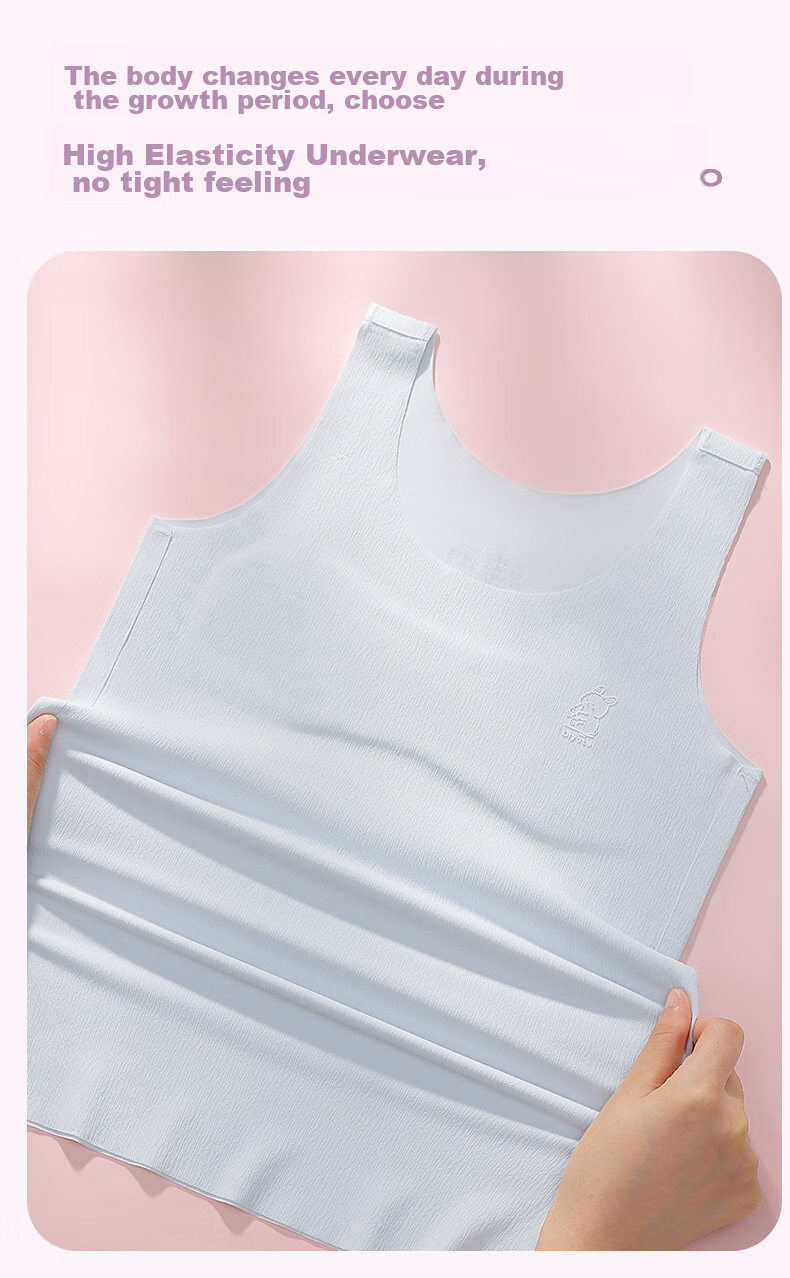YUZHAOLIN Girls' Underwear for Puberty, Ages 12-16, Long Style, for Middle And High School Students, Teenage Girls' Bra, Girls' Camisole 11