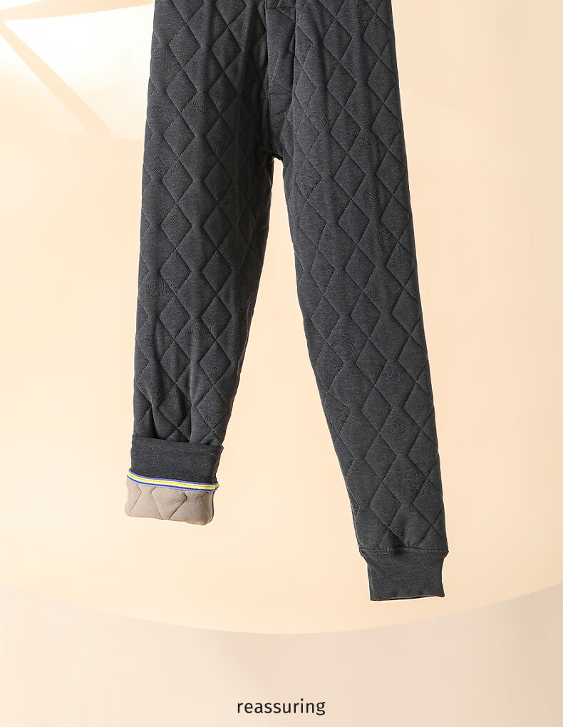 Langsha Kids Thermal Pants Boys Girls Autumn Winter Fleece Lined Thickened Leggings School Uniform Essential Mid-Large Children Thermal Underwear 8