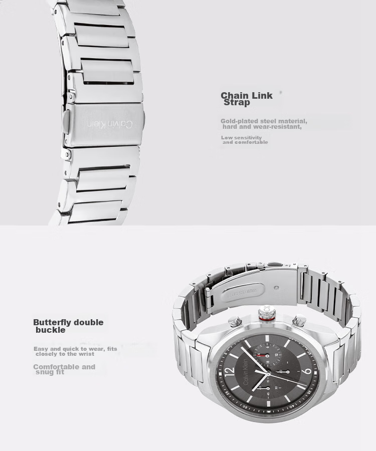 Calvin Klein CK Watch Ultra-Fire Steel Strap Quartz Men's Wristwatch Birthday New Year Gift for Men 25200264 4
