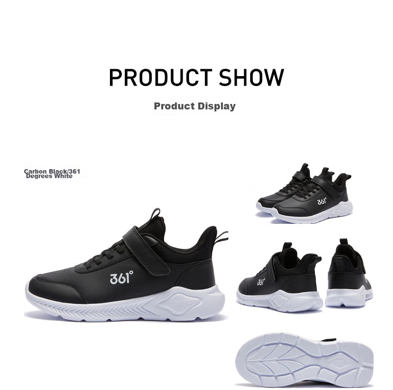 361° Children's Shoes, Kids' Sports Shoes, Winter 2025, for Boys And Girls Aged 3-14, Leather School Running Shoes, Yellow, Size 39 31