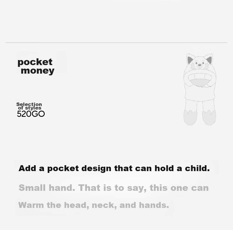 Bananain Basic 320Go Children's Hooded Neck Warmer Scarf, Baby Warm Windproof Fleece-Lined Hat for Girls And Boys 11