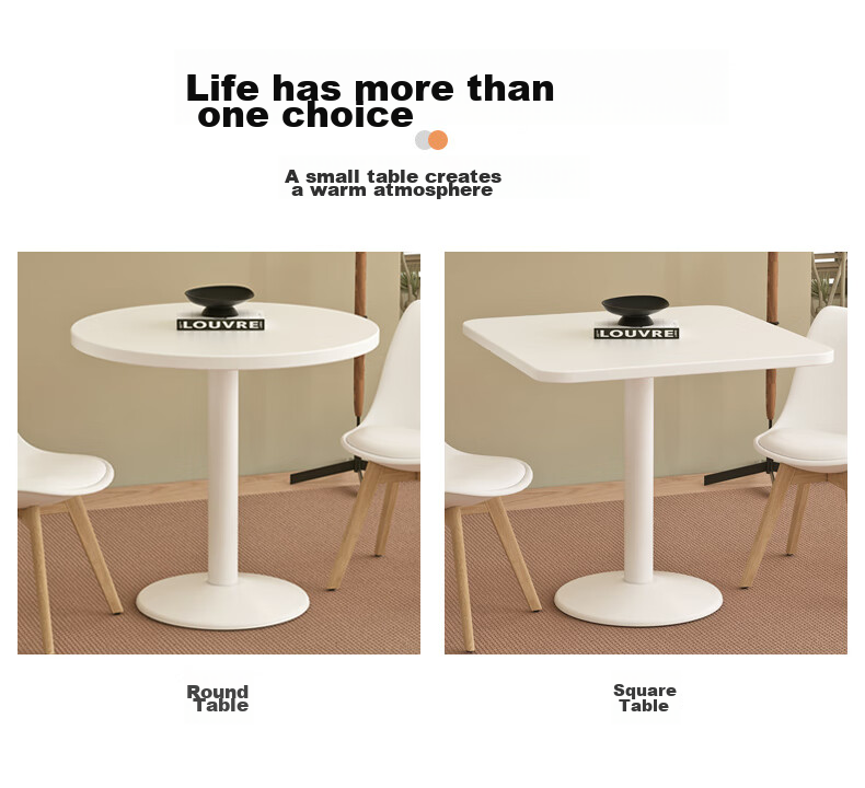 Fanshe Dining Table Small Round Table Small Square Table Negotiation Table Balcony Bar Counter Milk Tea Coffee Business Hall Apartment Leisure Table And Chairs 3
