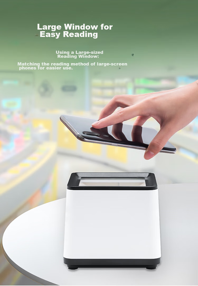 Newland NLS-FR40 QR Code Scanning Platform Barcode Scanner, Supermarket Cashier WeChat Payment Scanner Gun Express Delivery Scanner, USB Port 5
