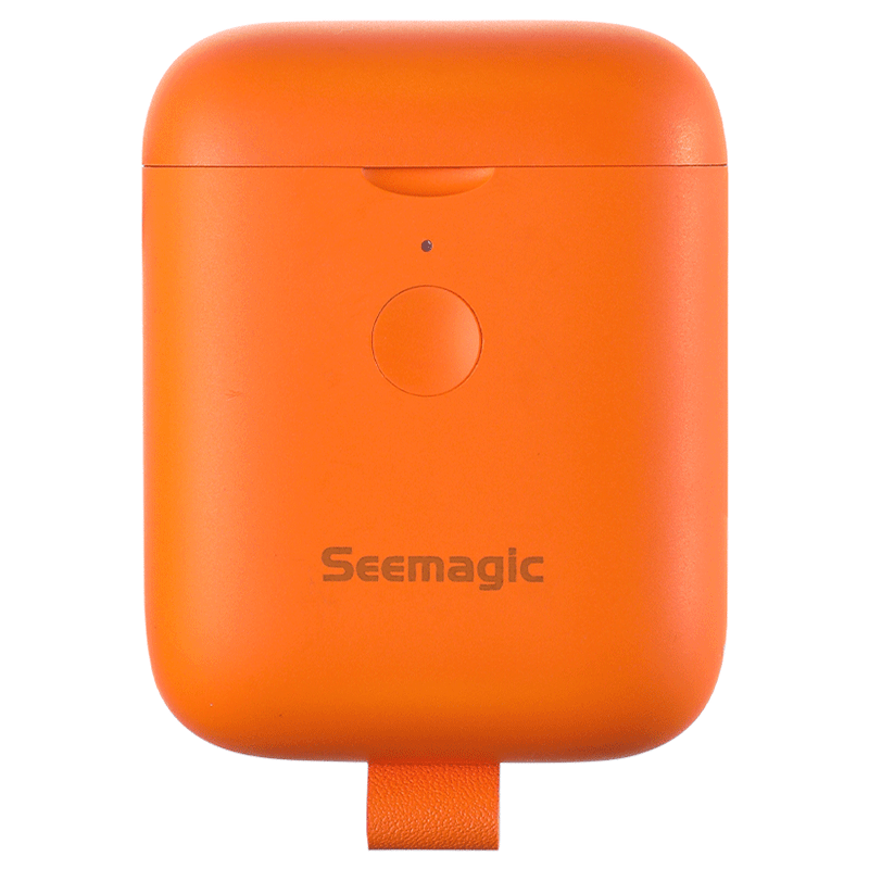 Seemagic Mini Electric Nail Clipper, Trendy Portable Automatic Nail Trimmer And File, Safe Protective Birthday Gift, Vibrant Orange