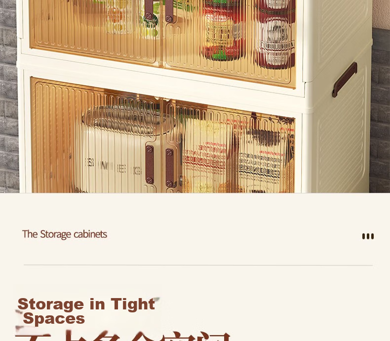 Shunyou Storage Cabinet, Wheeled Organizer Box, Foldable Wardrobe, Kitchen Storage Unit SY-608 10