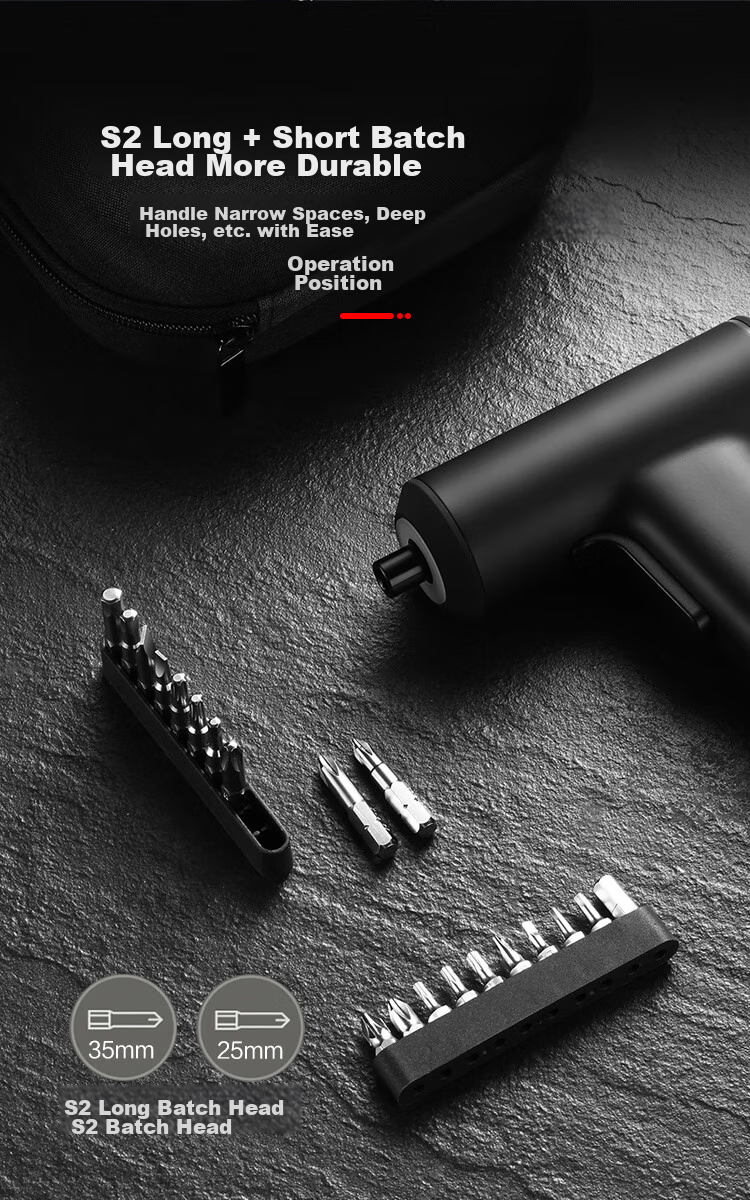 JD Original Electric Screwdriver, Hand Drill, Multi-Functional Household Small Lithium Battery Drill, Power Driver Tool Set, 3.6V 11