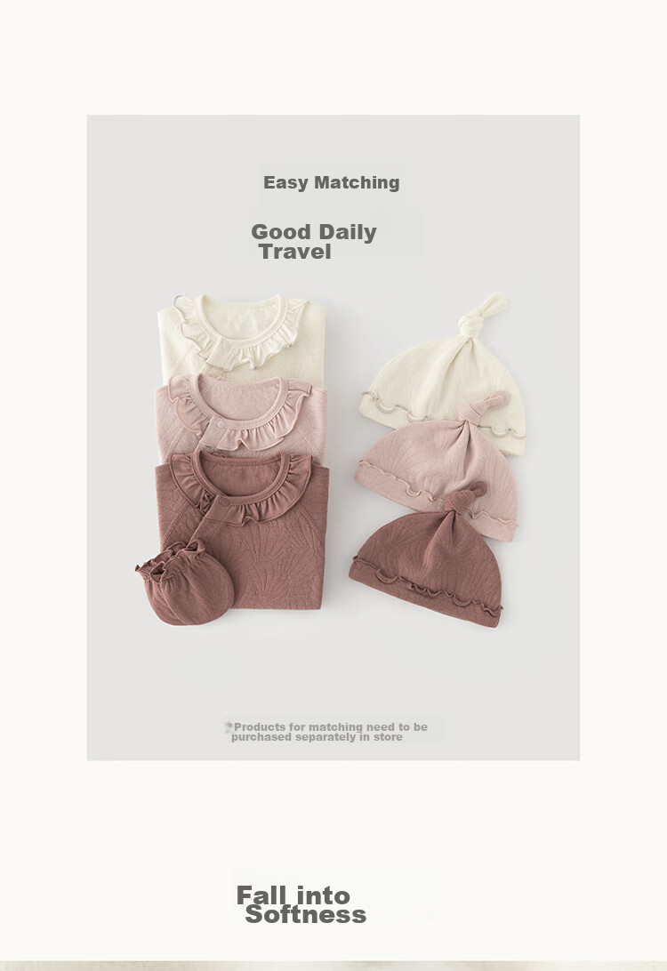 Guaiqixiong Infant Pure Cotton Onesie for Spring And Autumn, Long-Sleeve Seamless Romper for Baby Girls, Home Bodysuit, Crawling Suit, Base Layer, Spring Outfit, Pajamas 2