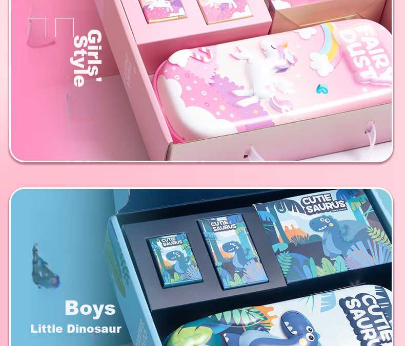 M&G Unicorn Elementary School Stationery Gift Box Set for Ages 7-14, Birthday Present, Little Girl's Gift, School Supplies, Kindergarten Graduation Gift for Girls 6