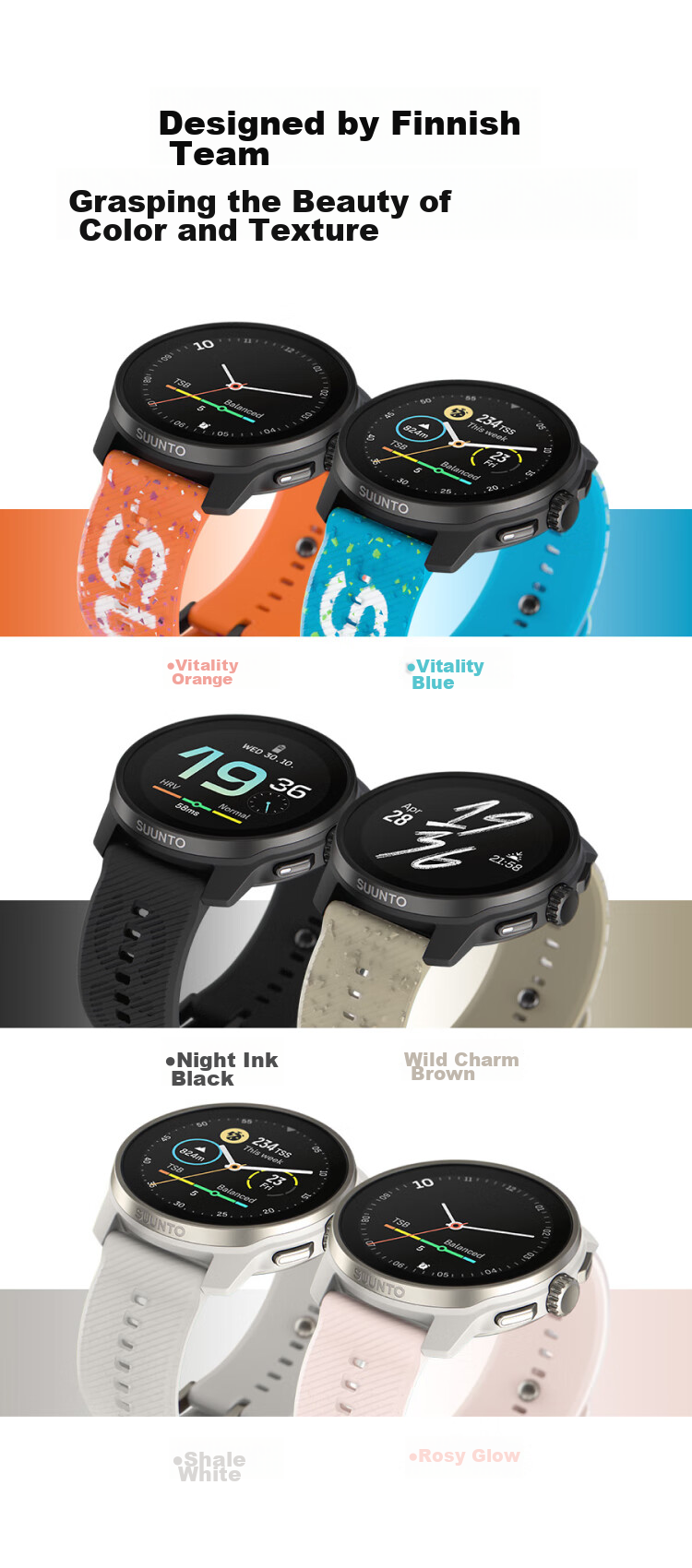 SUUNTO RACE S Lightweight Outdoor Training Wristwatch, Professional Running Smart Watch, Birthday Gift, Vibrant Orange 5