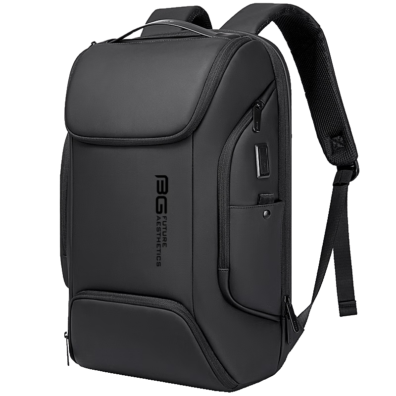 Bange Business Backpack for Men, Travel And College Student Schoolbag, Gift, Casual Travel Backpack, 17-Inch Laptop Bag, 7267 Black