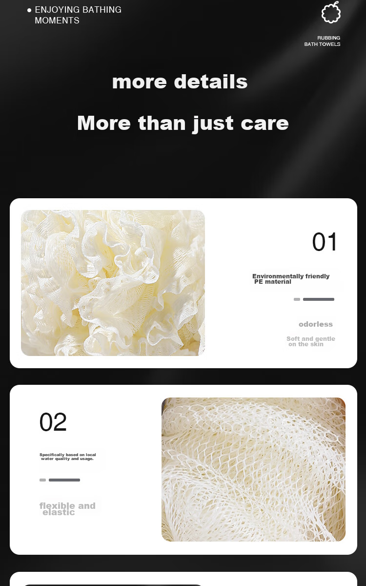 Creative Art Bath Sponge, Shower Loofah, Bathing Tool, Men's Exfoliating Washcloth, Large Bath Ball, Flexible Elastic Ball, Bath Flower, 1 Piece 10