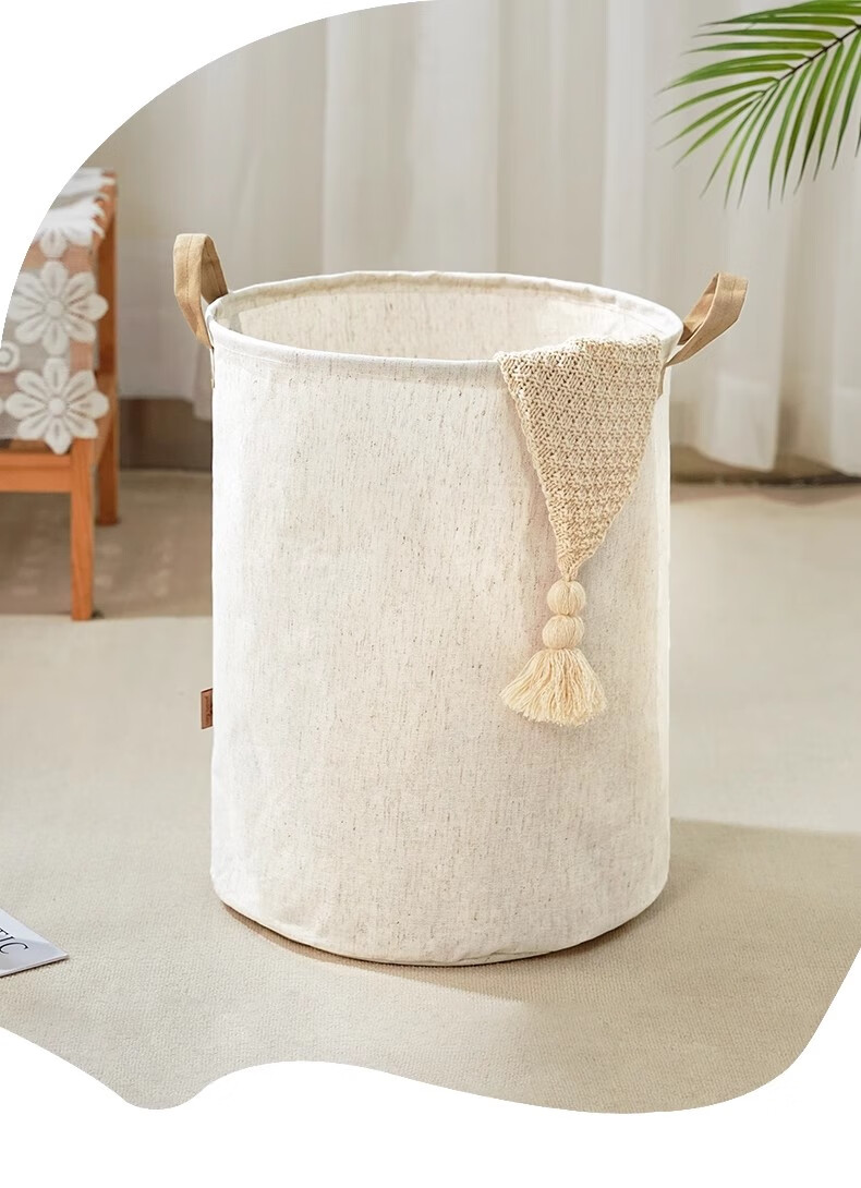 Yuanben Bedroom Laundry Hamper, Dirty Clothes Storage Basket, Dormitory Clothing Organizer, Foldable Toy Washing Basket, Waterproof Household Storage Container 2