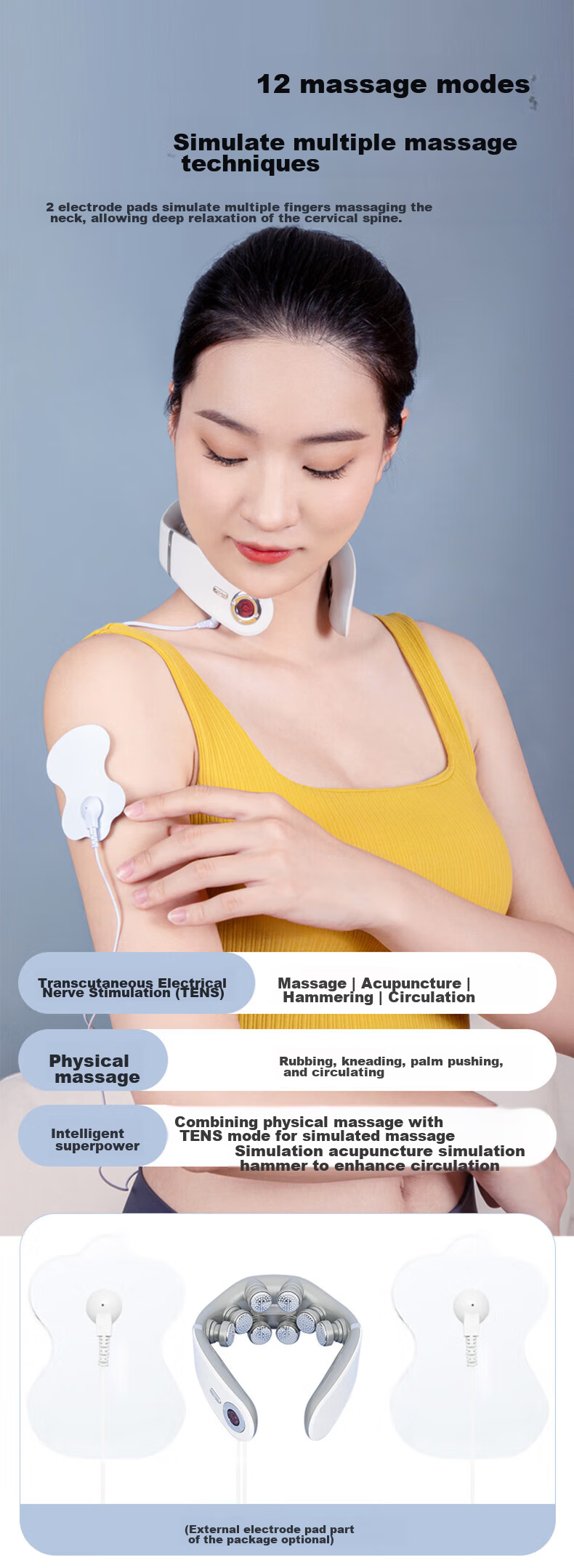 Manyue Cervical Massager, Shoulder And Neck Massage Device, Neck Massager with Smart APP 6D, Birthday Gift 5