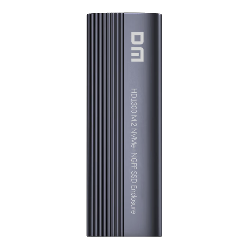 DM M.2 NVMe/NGFF Portable Hard Drive Enclosure, Type-C 3.2 SSD Hard Drive Enclosure for Laptops, Dual-Protocol External Large Capacity Hard Drive Enclosure HD1300