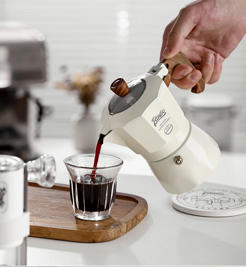 Bincoo Dual-Valve Moka Pot, Multi-Serving Household Small Espresso Maker, Italian Coffee Machine, Coffee Brewing Equipment 10