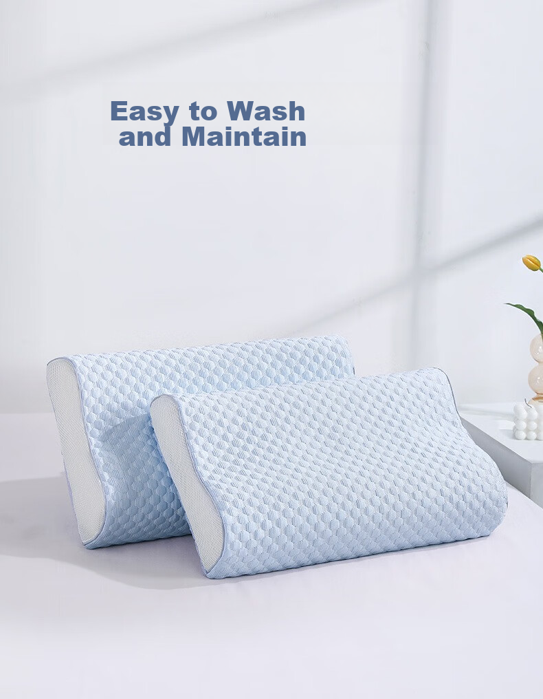 AVIVI Latex Pillow Case Memory Foam Pillow Latex Pillow Special Pillow Cover One Pack, Tranquil Blue, 30*50cm 9