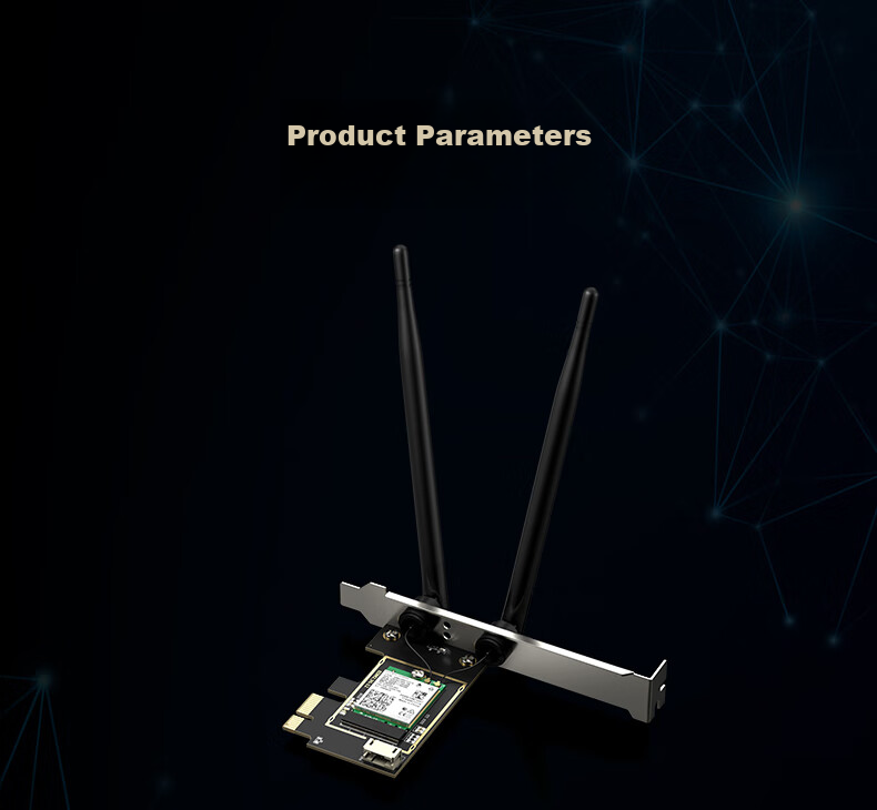 EDUP Intel AX200 Gigabit PCIe Wireless Network Card, Desktop Computer WIFI6 Receiver, Gaming PC Internal, 5G Dual-Band 3000M Bluetooth 5.2, EP-AX200LS 16