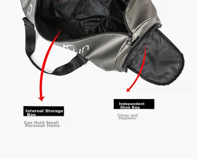 40,000 KM Fitness Bag Wet and Dry Separation Men's Short Trip Bag Women's Large Capacity Backpack Swimming Handheld Luggage Single Shoulder Crossbody Bag 13