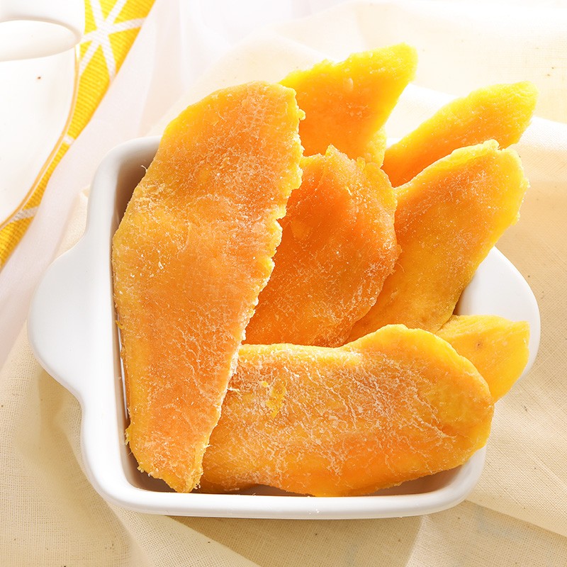 憨豆熊芒果干500g/袋 水果干芒果片休闲办公室零食小吃蜜饯果干年货送礼