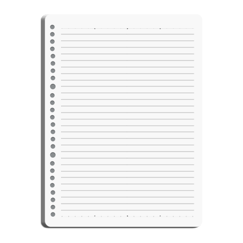 M&G Stationery A4/60 Sheets Loose-Leaf Refill, 30-Hole Detachable Notebook Paper, Homework Book, 80g Lined Inner Pages, Single Book Exam Essential APY9N20PA