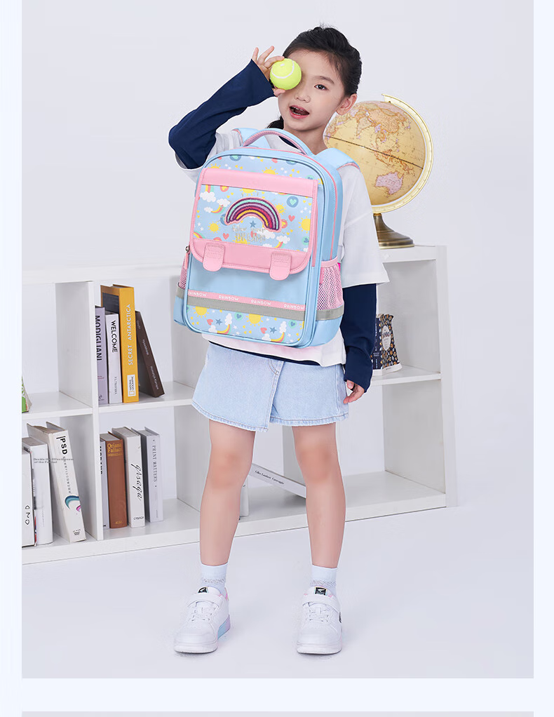 DR·KONG Spine-Protecting Lightweight Backpack for Girls, Elementary School Students Grades 1-3, Children's Gift, Large Capacity Ultra-Light Backpack 16