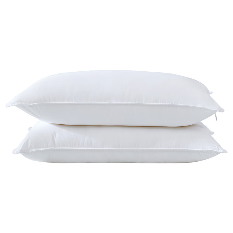 JD Jingzao Class A Five-Star Hotel Pillow Swiss Antibacterial 60-Count Cotton Sateen Fabric Pillow 48*74cm Single Piece