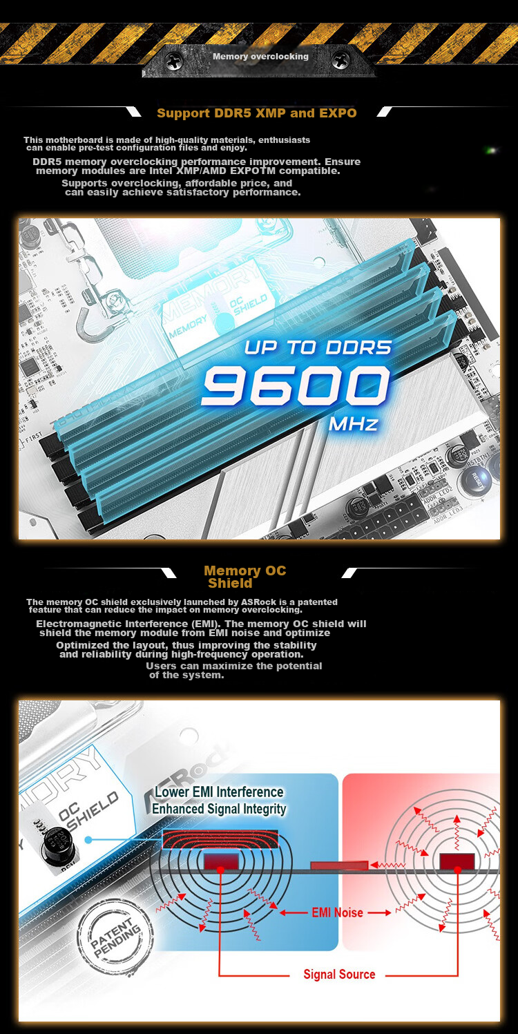 ASRock Z890 Taichi AQUA Motherboard Supports CPU 285K/270K/265K (Intel Z890/LGA 1851) 4