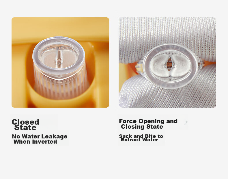 Babycare Children's Water Cup, Training Cup, Baby Drinking Cup, Yimengzai Water Cup, Duck-Billed Cup with Lid, Luoke Yellow 6