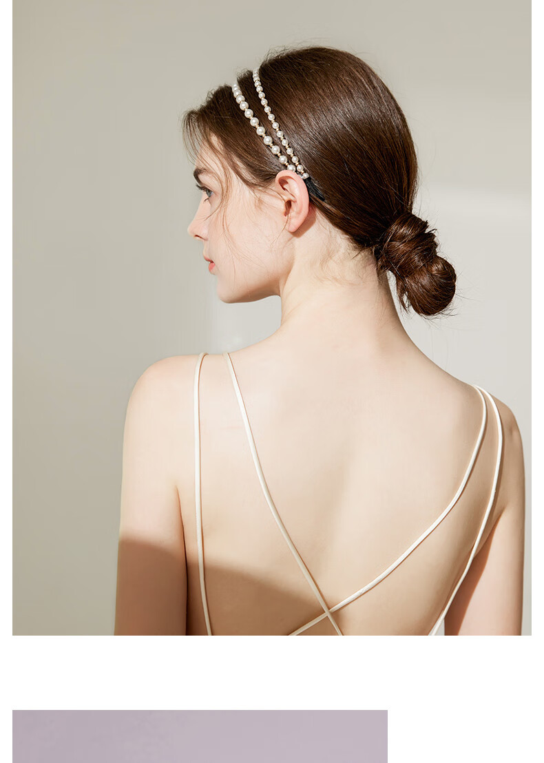 Royal Sasa New Year Gift Hair Accessories Headband Korean Style Double Layer Elegant Outing Headband Faux Pearl Hair Clip 3