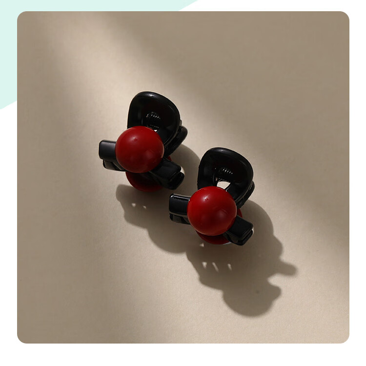 CHIMERA Red 2-Piece Small Hair Claw Clips Princess Side Bang Hair Clips Hair Accessories for Women Birthday Gift 7