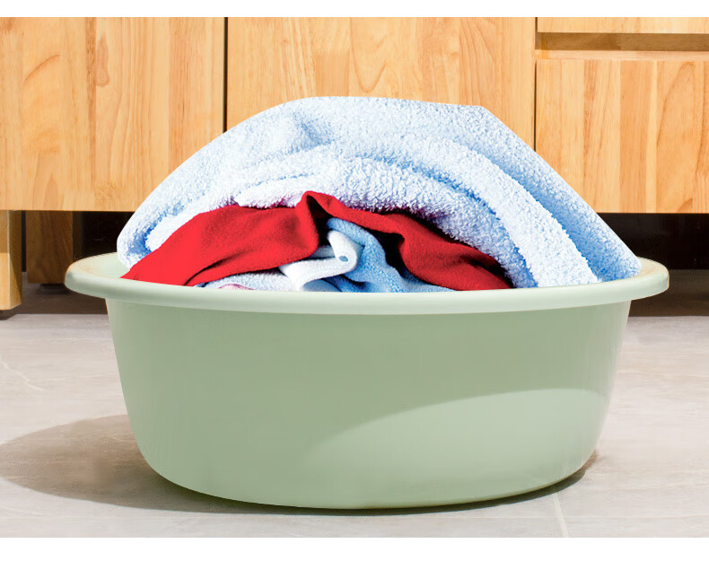 Fuaijia Face Basin, 36cm Thick, 2 Pieces, Vegetable Washing Basin, Student Plastic Basin, Foot Washing Basin, Foot Soaking Basin, Hand Washing Basin, Laundry Basi 10