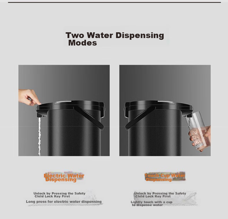 Joyoung Electric Hot Water Dispenser, 5L Capacity, Seven Temperature Settings, 304 Stainless Steel Inner Tank, No Glue Constant Temperature Electric Kettle, Model K50-P611 7