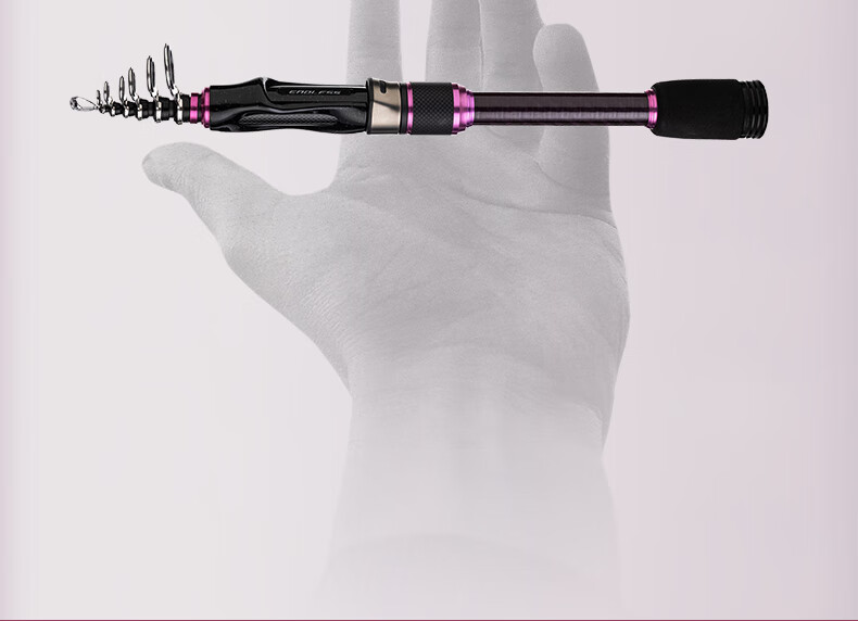 Weilianmeng 1.5-Meter Straight Handle Jihu R Ultra-Short Telescopic Lure Rod, Micro Lure Rod, Sliding Rod, Fishing Pole 7