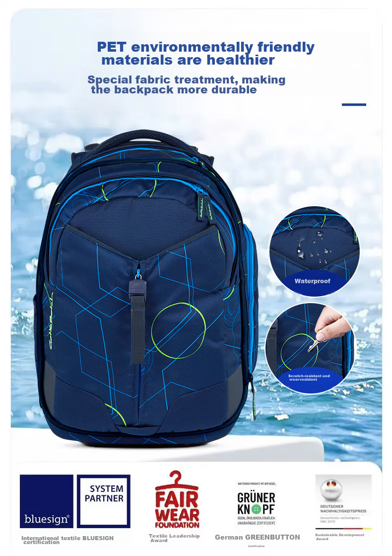 Got Ya Satch Middle School, High School And Elementary School Students' Backpack for Boys And Girls, Lightweight Spine-Protecting Large Capacity Backpack 35L 5
