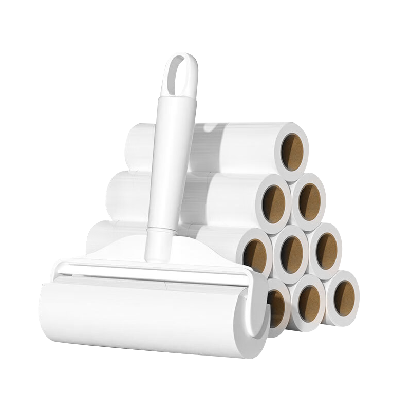 CHUSHE Lint Roller, 16cm, 10 Rolls of Paper, 600 Sheets, Pet Hair Removal Tool, Cat And Dog Lint Roller, Dust Remover