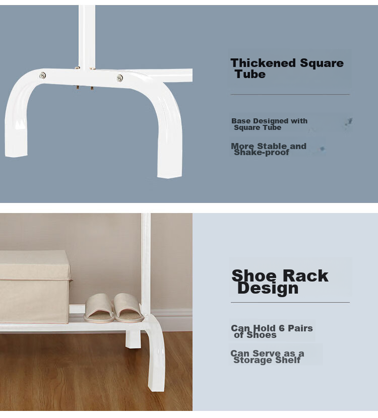 MAPLE FASHION Clothes Drying Rack, Clothes Hanger, Floor-Standing Clothes Rack, Single-Pole Garment Stand, Balcony Drying Rack, Outdoor Clothes Hanger 13