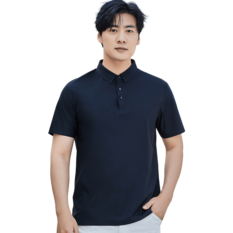 LangSha Men's POLO Shirt, Summer T-Shirt, Sports Quick-Dry Collared Short Sleeve, Ice Silk Breathable, Running Fitness Father's Day Gift