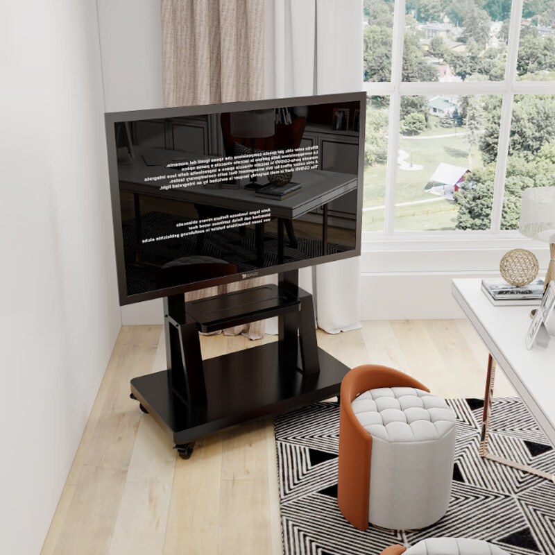 Jinying TV Mobile Stand 32-90 Inch TV Mount Cart for Video Conference Display Screen Compatible with Skyworth Xiaomi Hisense Huawei Floor TV Trolley