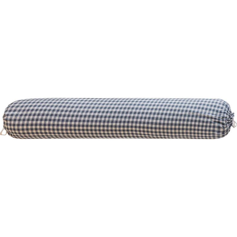 Grace Pillow, Sleeping Pillow, Long Body Pillow for Women, Side Sleeping Leg Pillow, Backrest Cushion, Blue Plaid, Removable And Washable, 1.1m