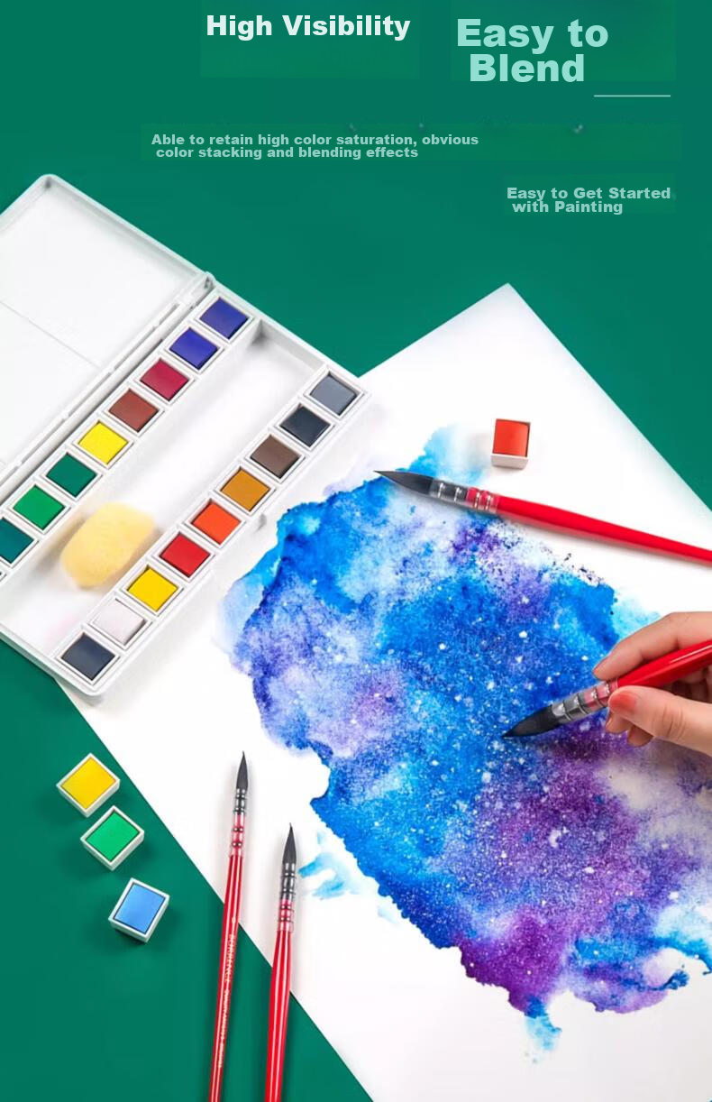 CANSON 1557 Series Watercolor Sketchbook, 16K/300g, 20 Pages, Quick Sketching, Holiday Gift, Art Exam Preparatio 17