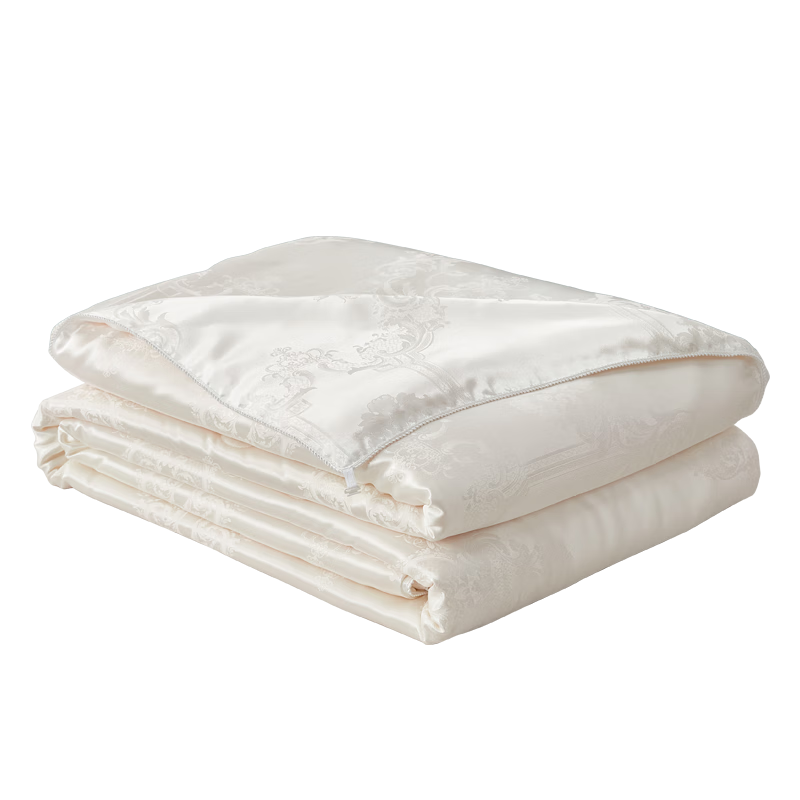 BEYOND Home Textiles 100% Silk Comforter, Air Conditioning Quilt, Antibacterial Summer Cool Quilt, Approximately 3.4 Jin (1.7 Kg), 220*240cm