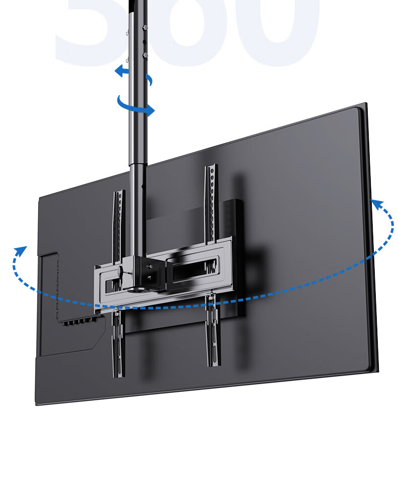 Beishi TV Mount (32-65 Inches), TV Ceiling Mount, 360° Rotation, Extendable Ceiling Bracket, TV Stand, Universal Mount for Multiple Brands 18