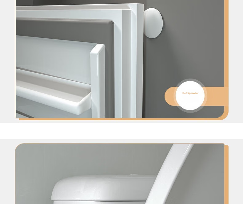 Youxueku Door Handle Bumper, Furniture Cabinet Door Anti-Collision Buffer, High-Elasticity Anti-Collision Particles, Square "Fu" Character White 2-Pack, Open-Door "Fu", Mid-Autumn Festival Gift 12