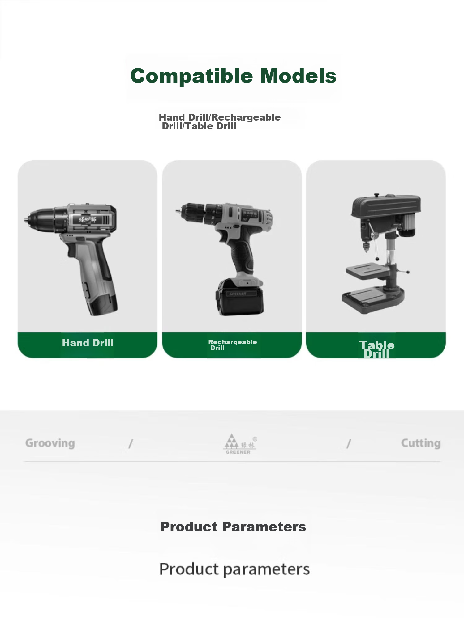 GREENER Ceramic Tile Drill Bit, Concrete Cement Marble Impact Drill Bit, Hand Electric Drill Alloy Bawang Drill, 2 Pieces Each of 6+8mm 17